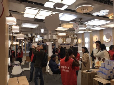 欧普照明亮相华夏家博会,工厂价引爆一站式购物狂欢